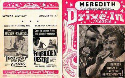 Meredith Drive-In Theatre - Old Flyer (newer photo)
